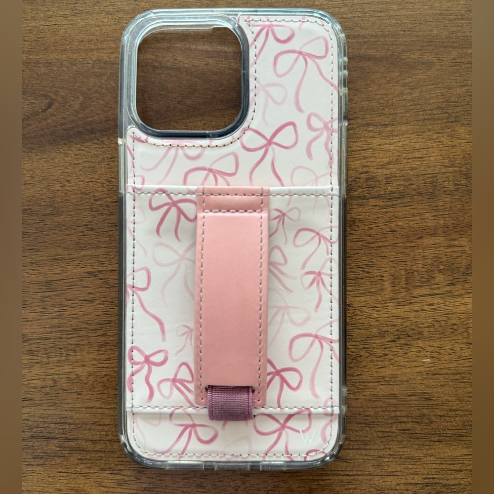 Walli Pink Bow Phone Case for IPhone 14 Pro Max